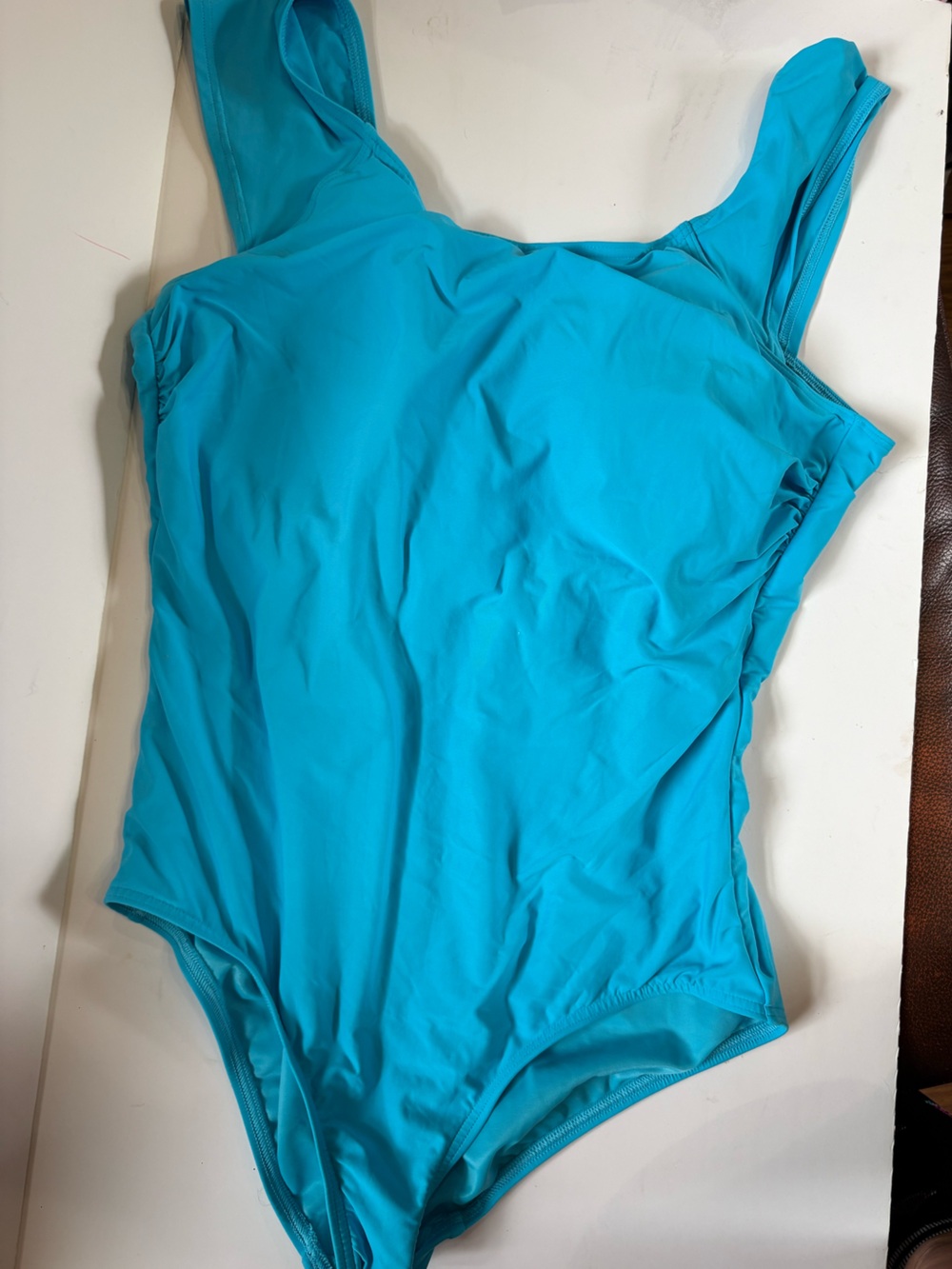 Lands' End Women’s Cap Sleeve X back Swimsuit